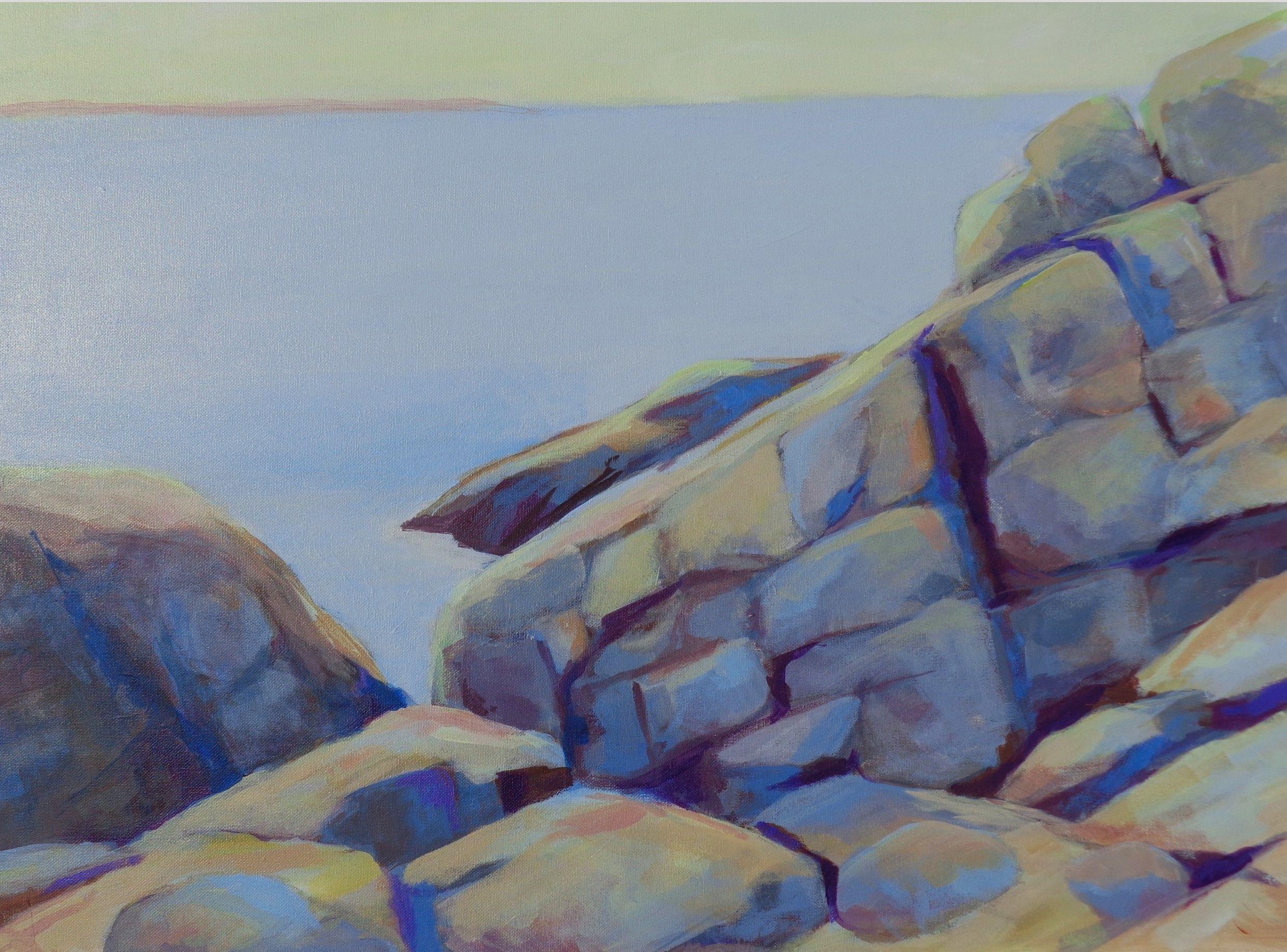 Pomeriggio tranquillo, Pittura, Olio su tela - Painting di Gayle Fitzpatrick