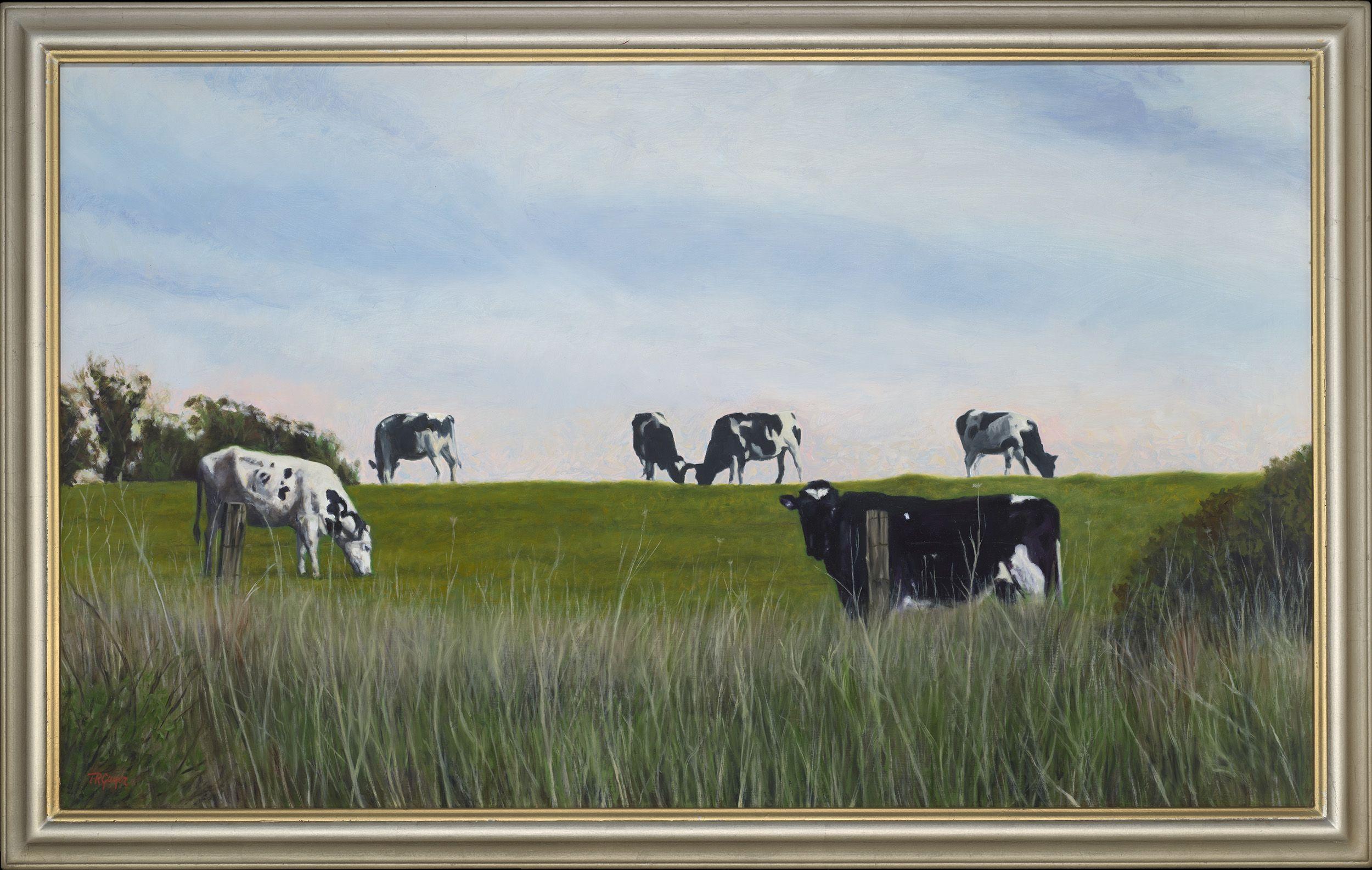 Pascolo di Highline, Pittura, Olio su tela - Painting Realismo di Terry Guyer