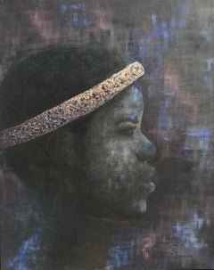 Tribe wahili, peinture, acrylique sur toile