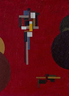 Costruzioni tra sfere, Pittura, Acrilico su tela