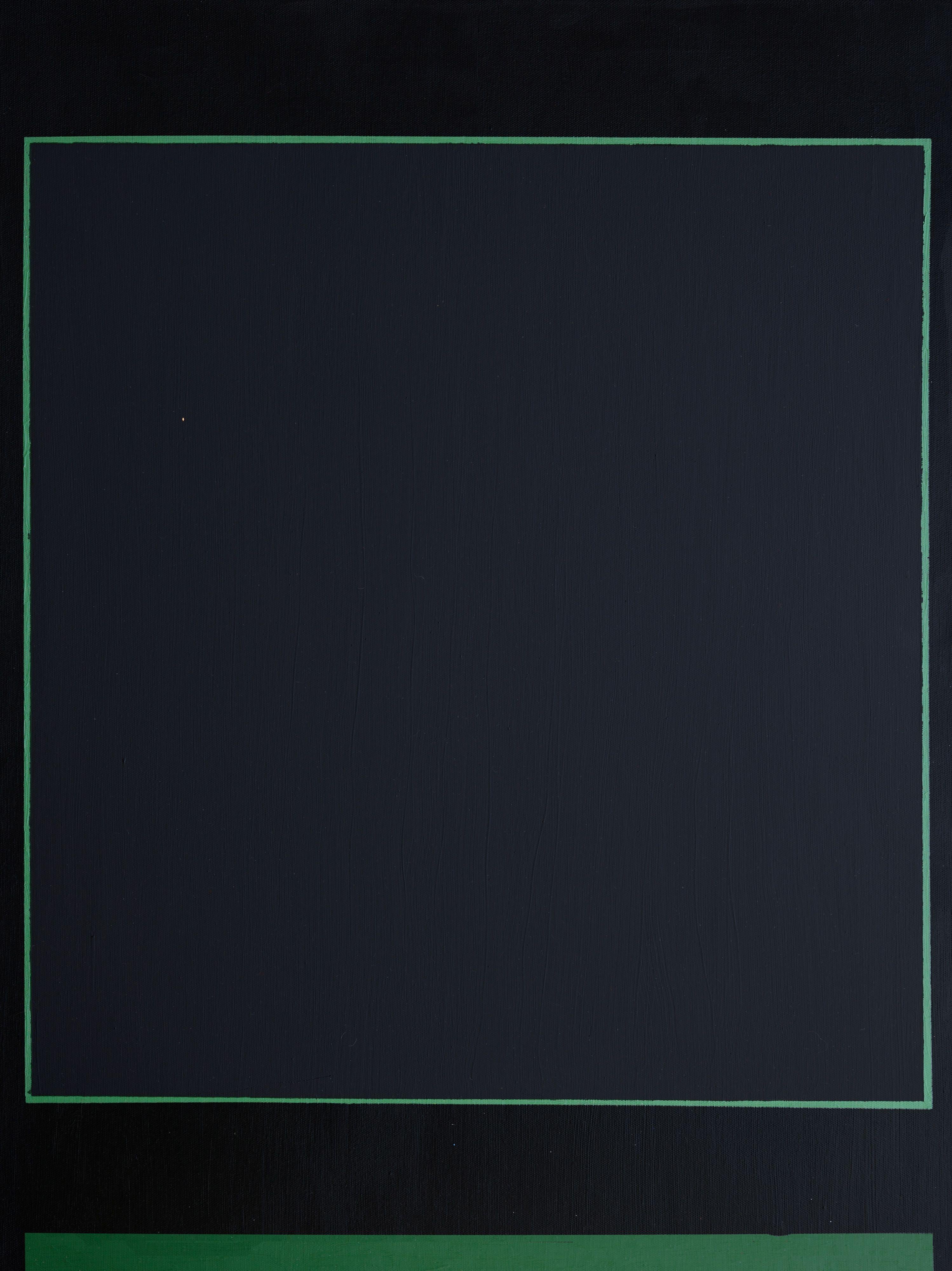 Abstract Painting de Anders Hingel - Espacio negro III, Pintura, Acrílico sobre lienzo