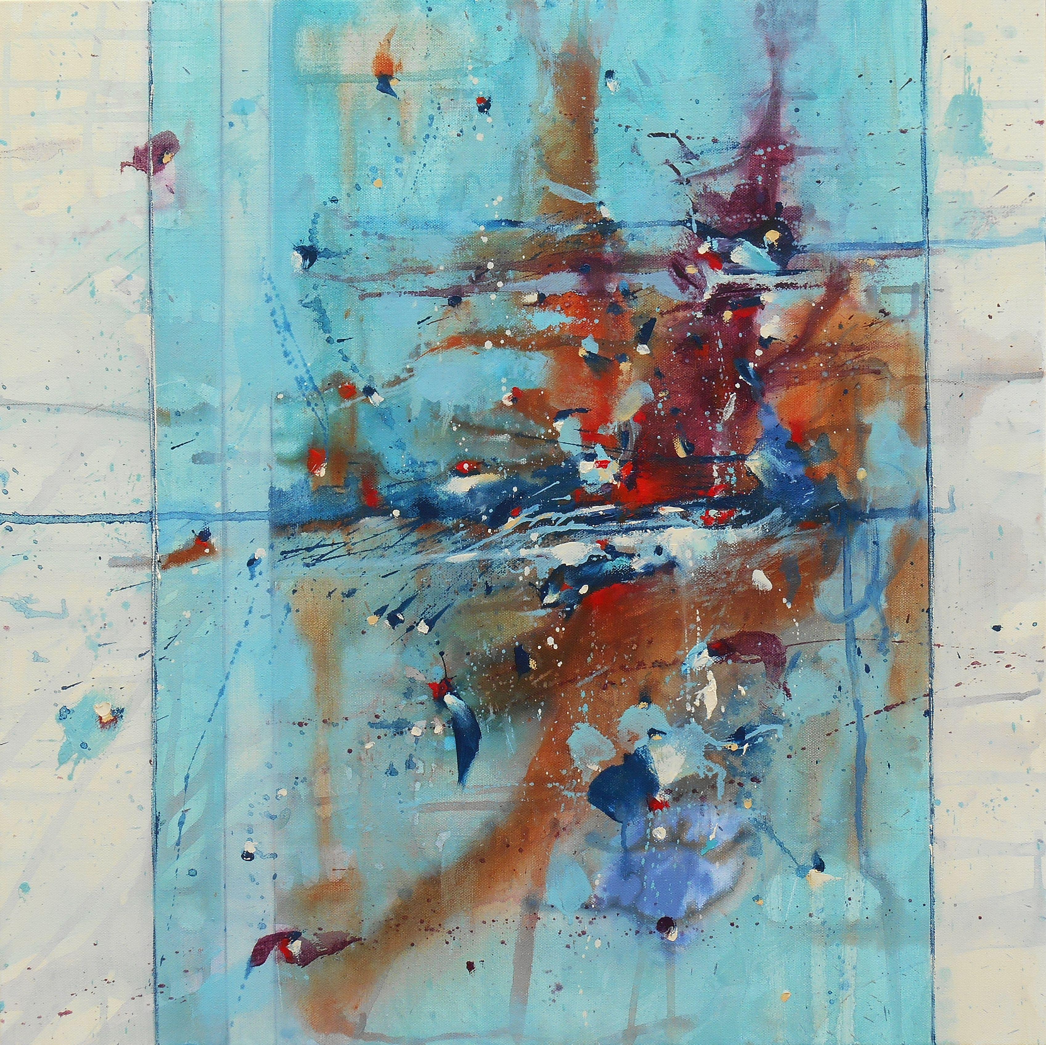 Chasing Secrets, Mixed Media auf Leinwand