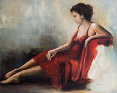 Moretta, Gemälde, Öl auf Leinwand