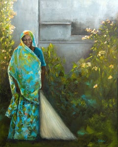 Blue Jasmine, Painting, Oil on Canvas