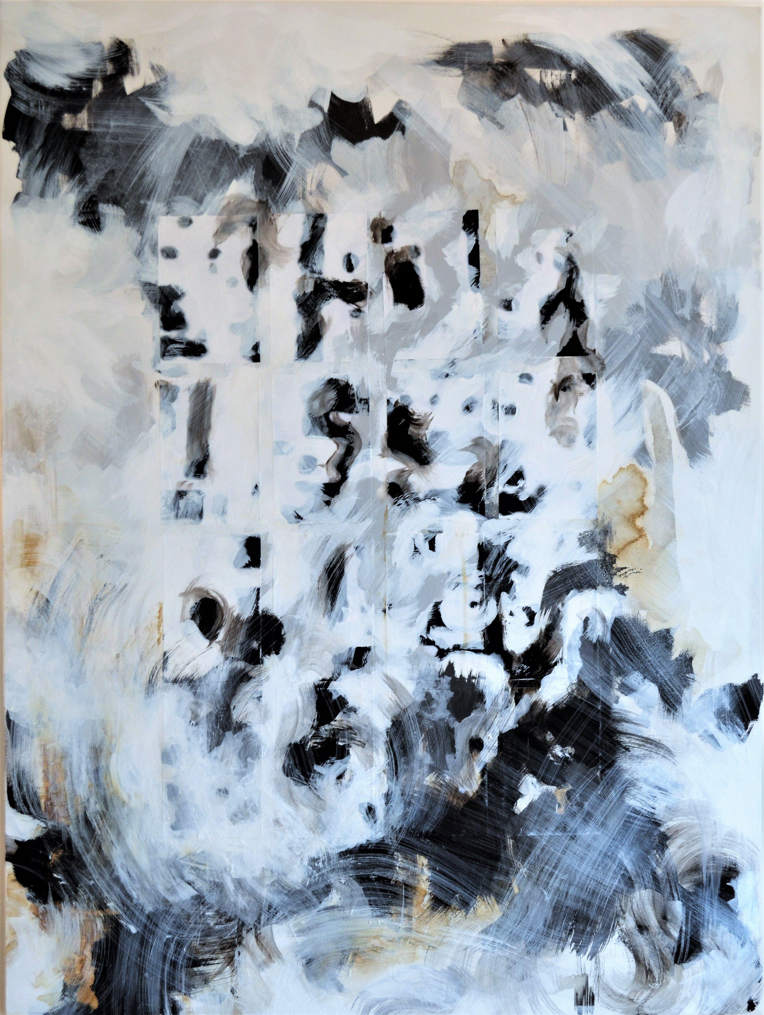 Abstract Painting de Nadia NL - Tohu-bohu, Pintura, Acrílico sobre lienzo