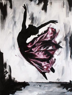 Loiret (SÉRIE DE DANSEURS):: Peinture:: Acrylique sur Toile