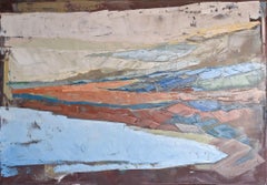 Oil, canvas art, stretched, "Landscape 23", Painting, Oil on Canvas