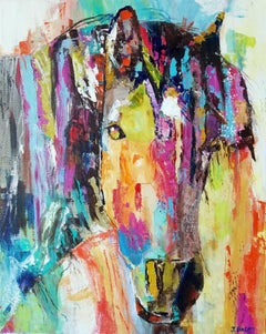 Horse, Painting, Acrylic on Canvas