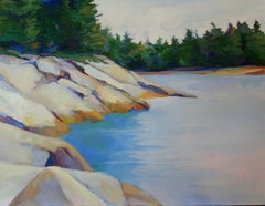 Giù per il mare, Pittura, Olio su tela