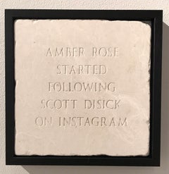 Amber Rose Started Following Scott Disick On Instagram, Marble, Sculpture, Signed