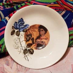 Amazing Stories, Ceramic Plate, Vintage China, Photo Transfer, Signed