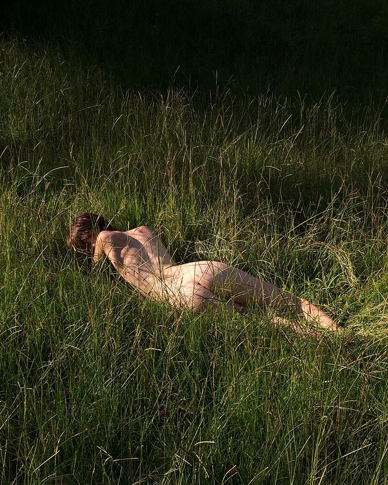 Logan White Figurative Photograph - On Rose Hill, Color Photography, Nude, Figurative, Signed, Framed 