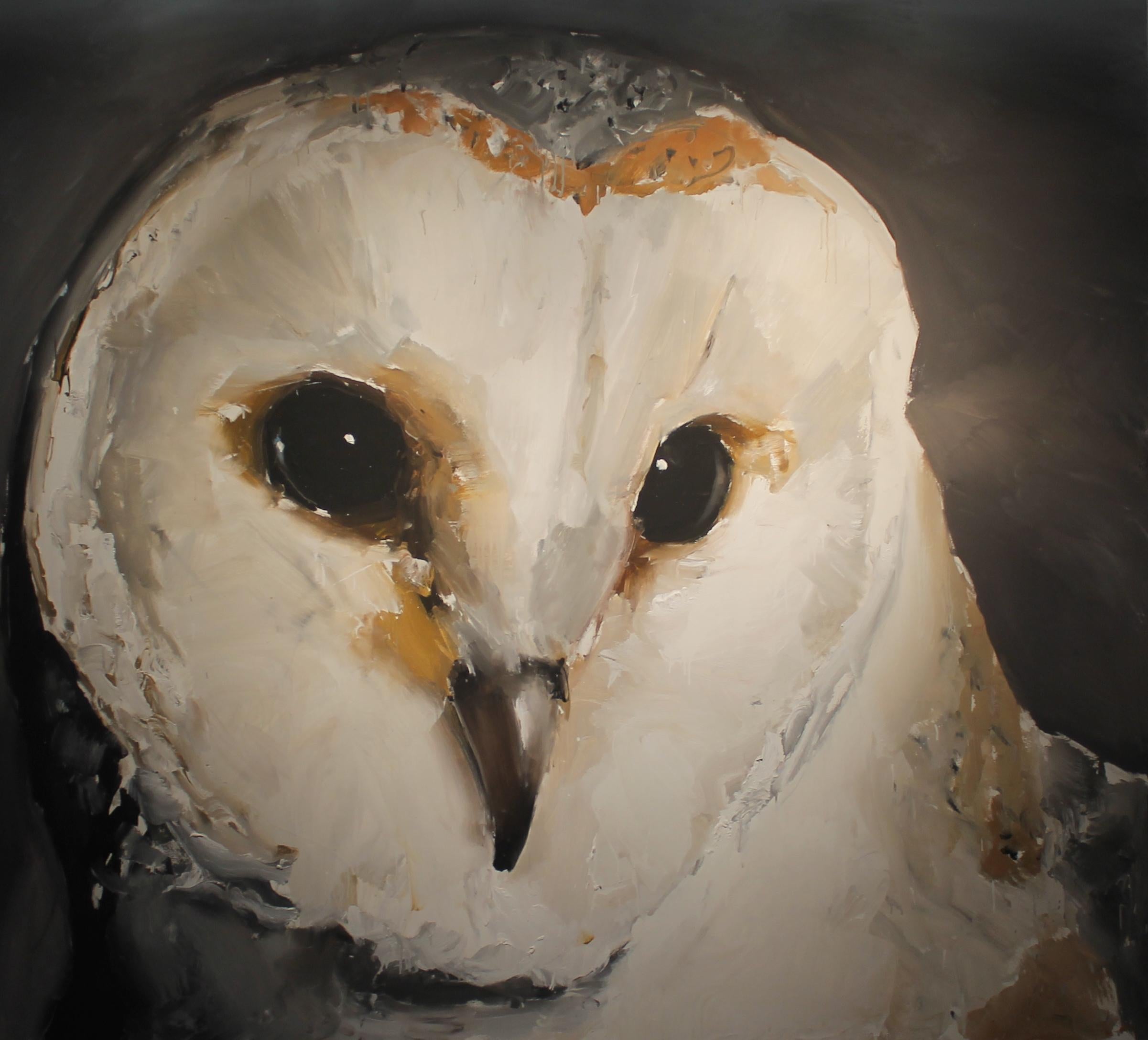 Santiago  Ydanez Animal Painting - Untitled (Owl)