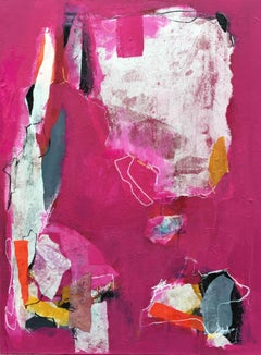 Rosa Rosenschliff, Gemälde, Acryl auf Leinwand