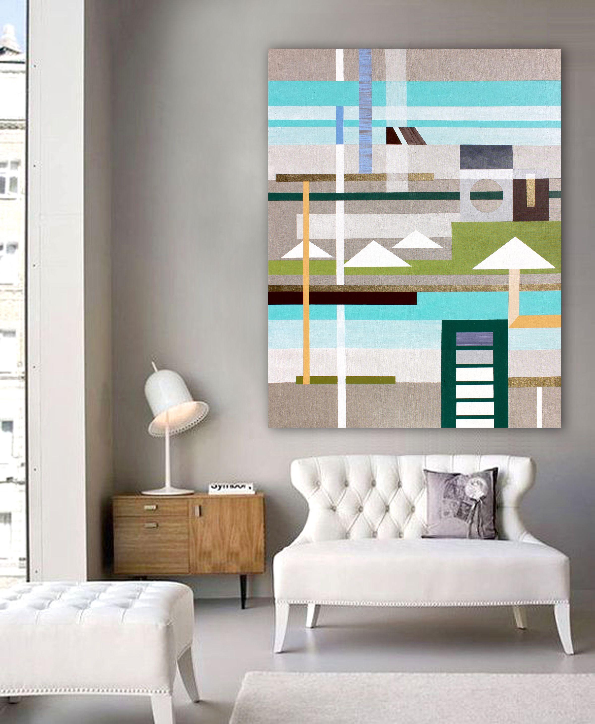 In cerca di equilibrio 6, Pittura, Acrilico su tela - Painting Contemporaneo di Lucie Jirku