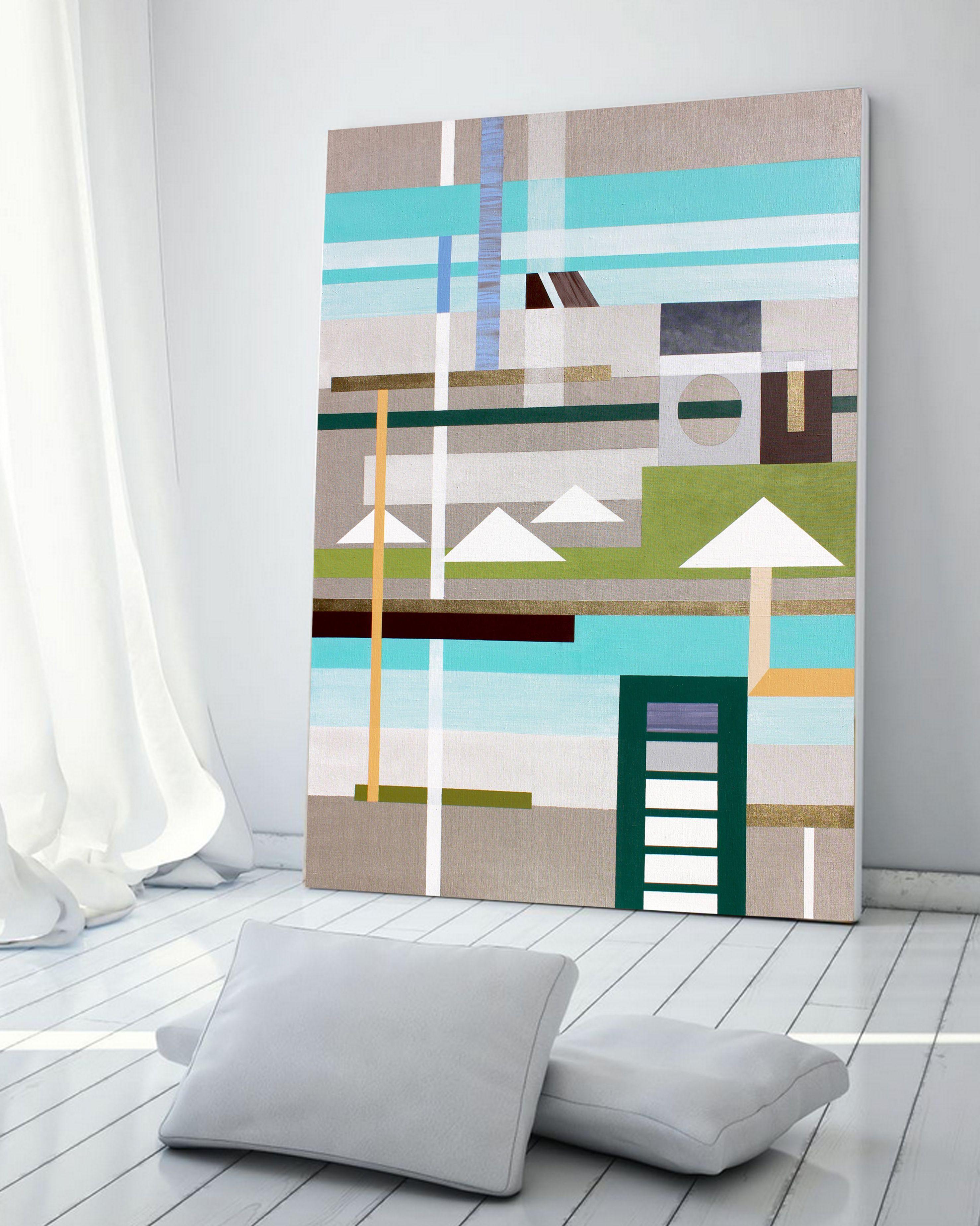 Questo quadro astratto originale di grandi dimensioni 
