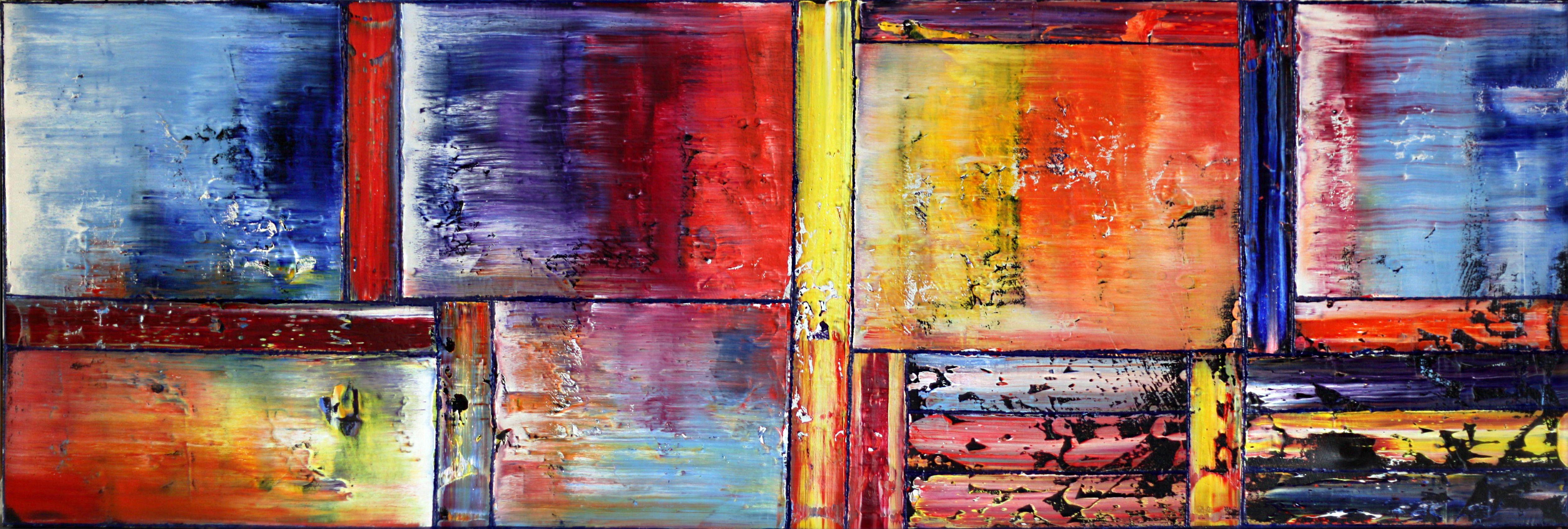 Abstract Painting di Preston M. Smith  - Orgoglio e gioia, Pittura, Olio su tela