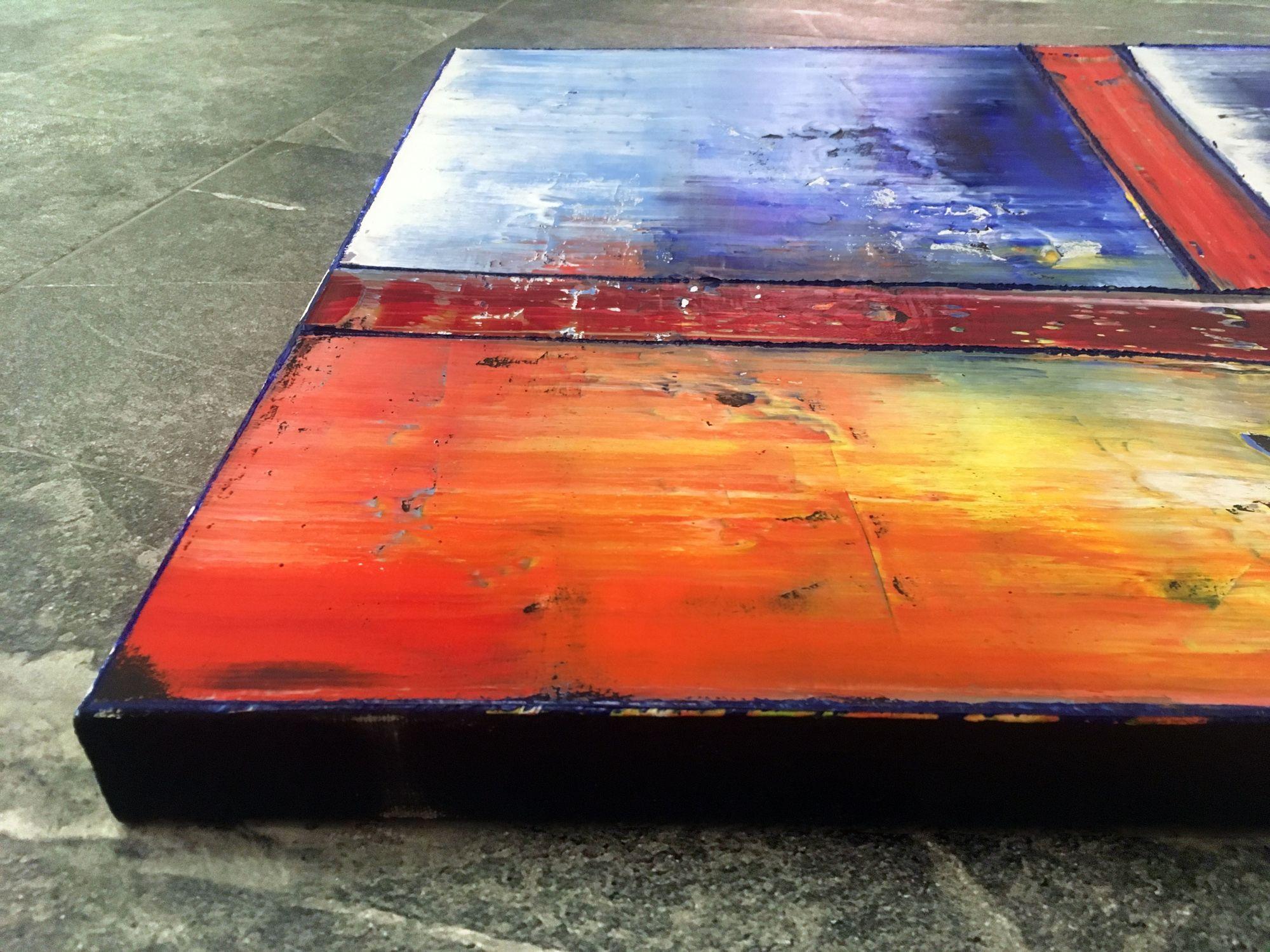 Si tratta di un dipinto a olio astratto PMS di qualità da galleria e di dimensioni extra large per la tua casa o il tuo ufficio. È stato dipinto con materiali di altissima qualità e farà la sua figura nel tuo spazio. Fa parte di una nuova serie di