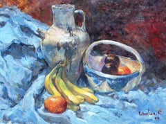 Nature morte 1, peinture, huile sur toile