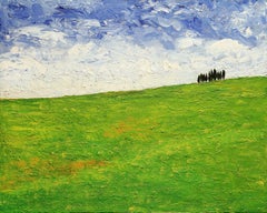 Tuscan Field, Painting, Oil on Canvas