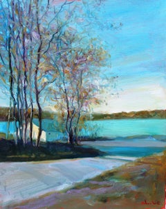 Le lac de Scugog, peinture, huile sur toile