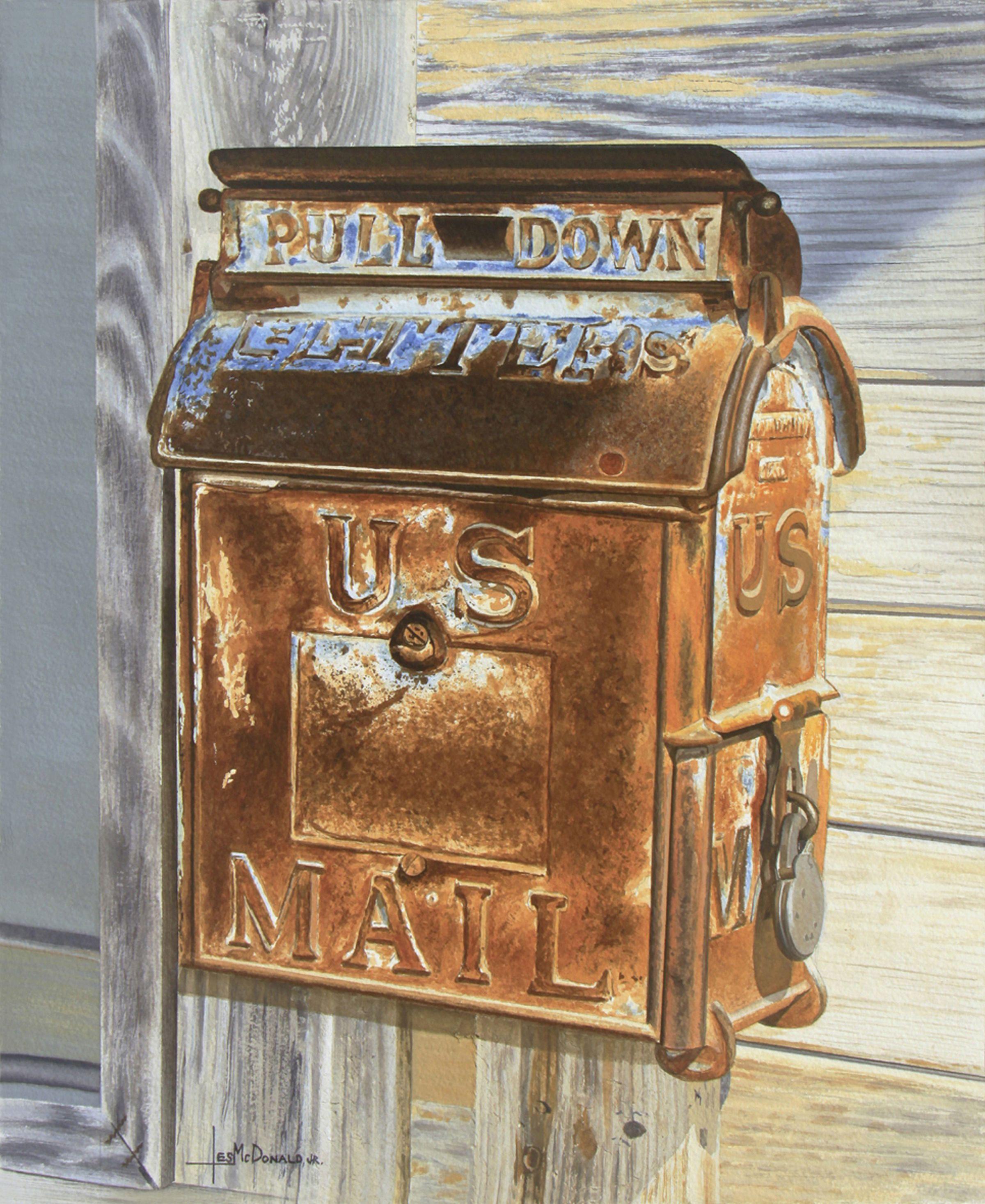 US Mail, Painting, Watercolor on Watercolor Paper - Art by Leslie McDonald Jr