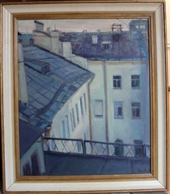 Roof, Painting, Oil on Canvas