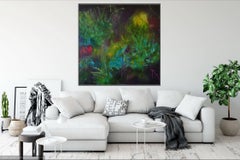 Night Flight, Painting, Acrylic on Canvas