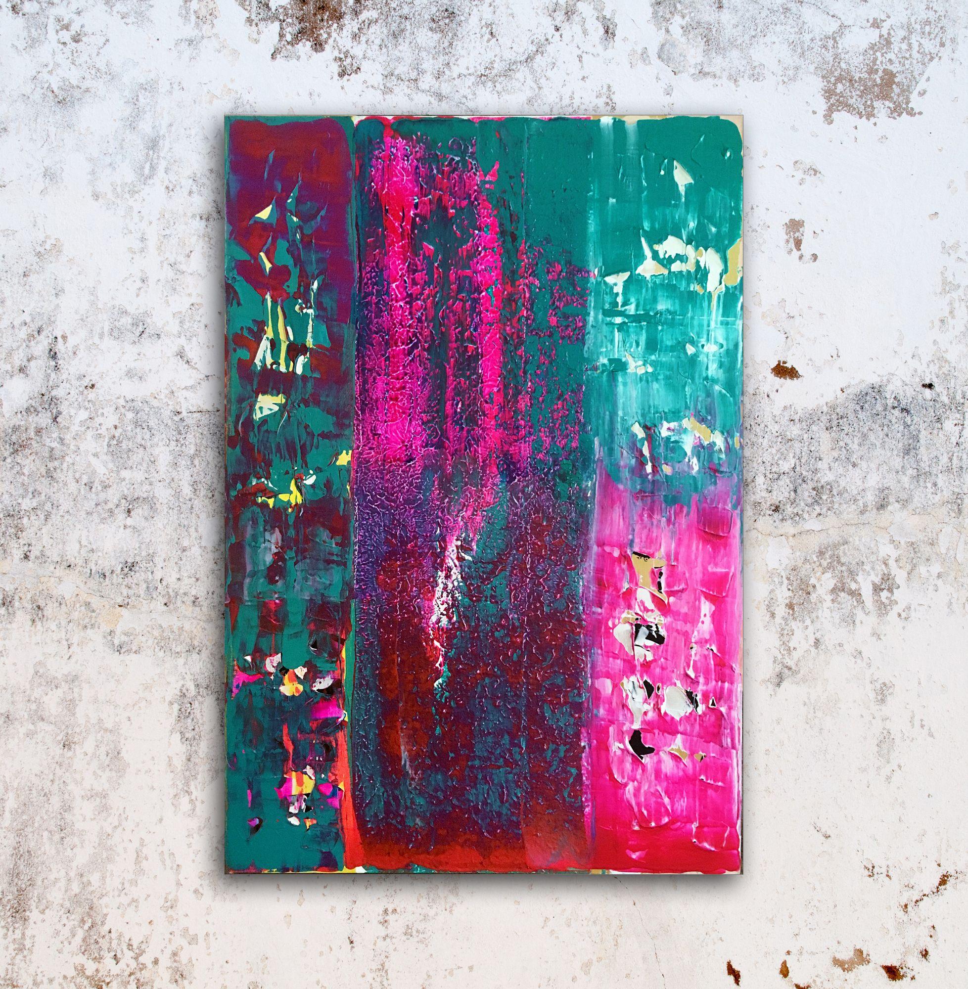 abstract painting on canvas
