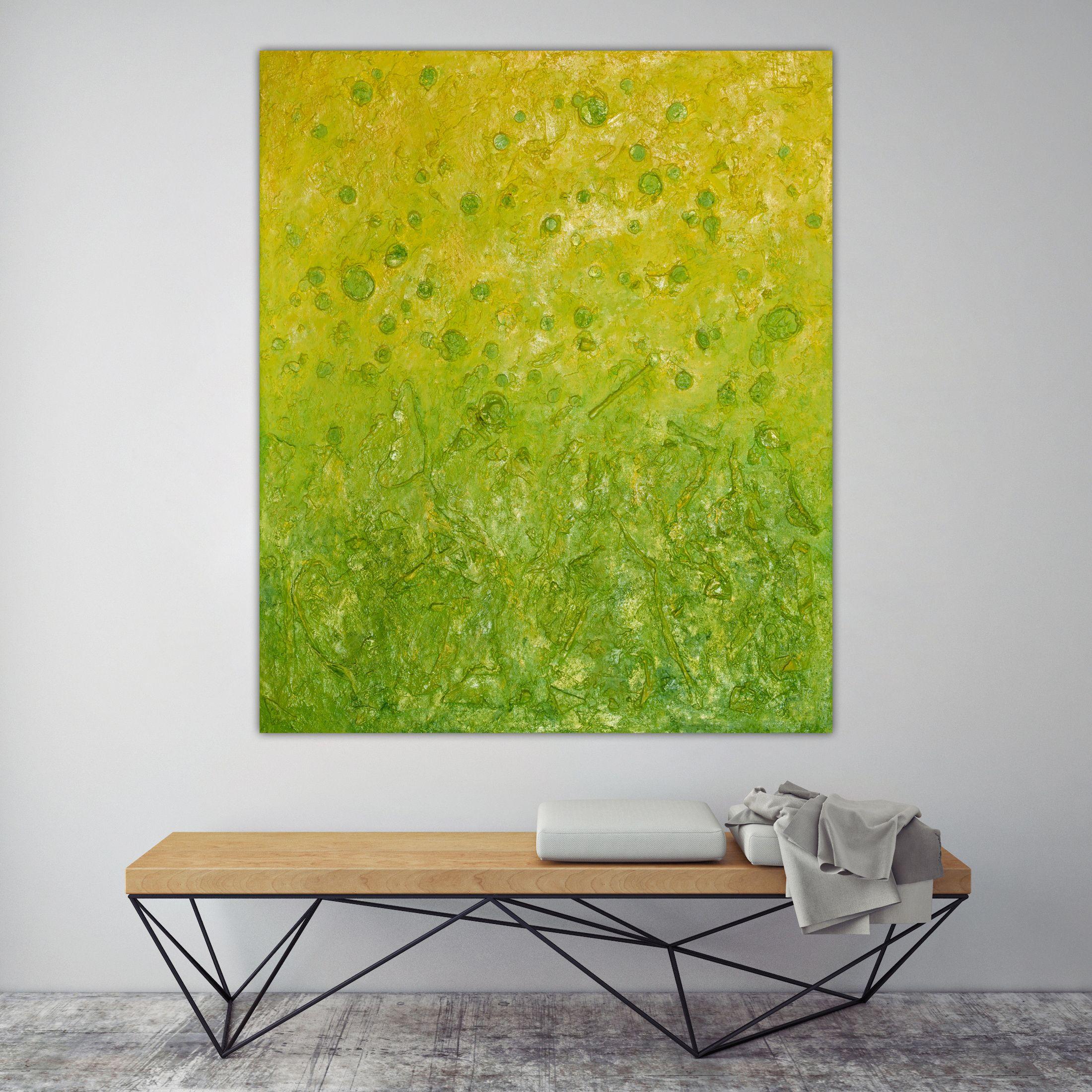 Si tratta di pittura ad acrilico e olio su lino di alta qualità e su tela personalizzata. Lo stile è definito dall'uso scultoreo della pittura. Si tratta di una miscela tridimensionale costruita con molti strati di gesso, vernice, sabbia e altri