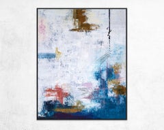 Blue turquoise, Painting, Acrylic on Canvas