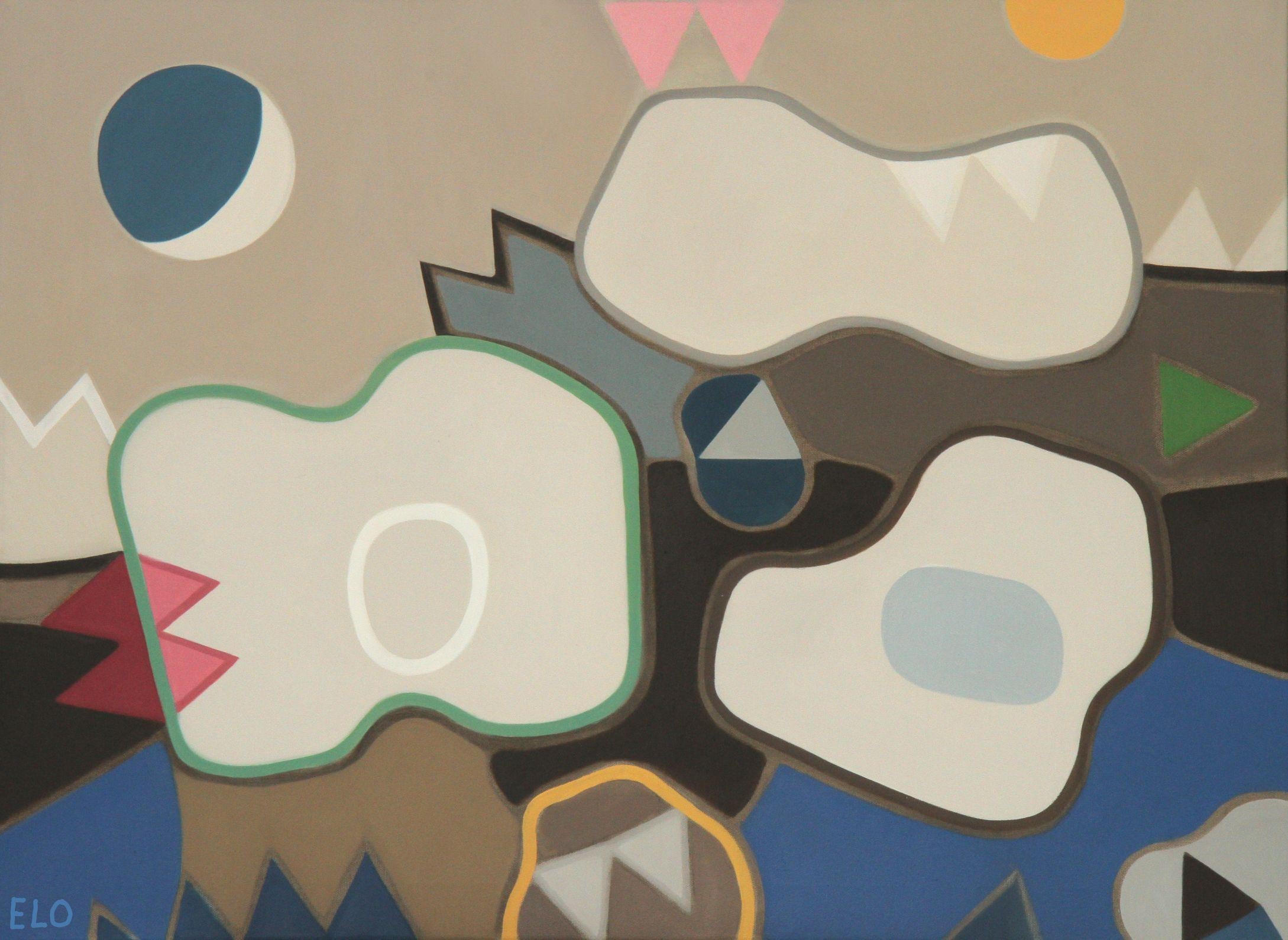 Abstract Painting de Elohim Sanchez - Primera impresión, Pintura, Óleo sobre lienzo