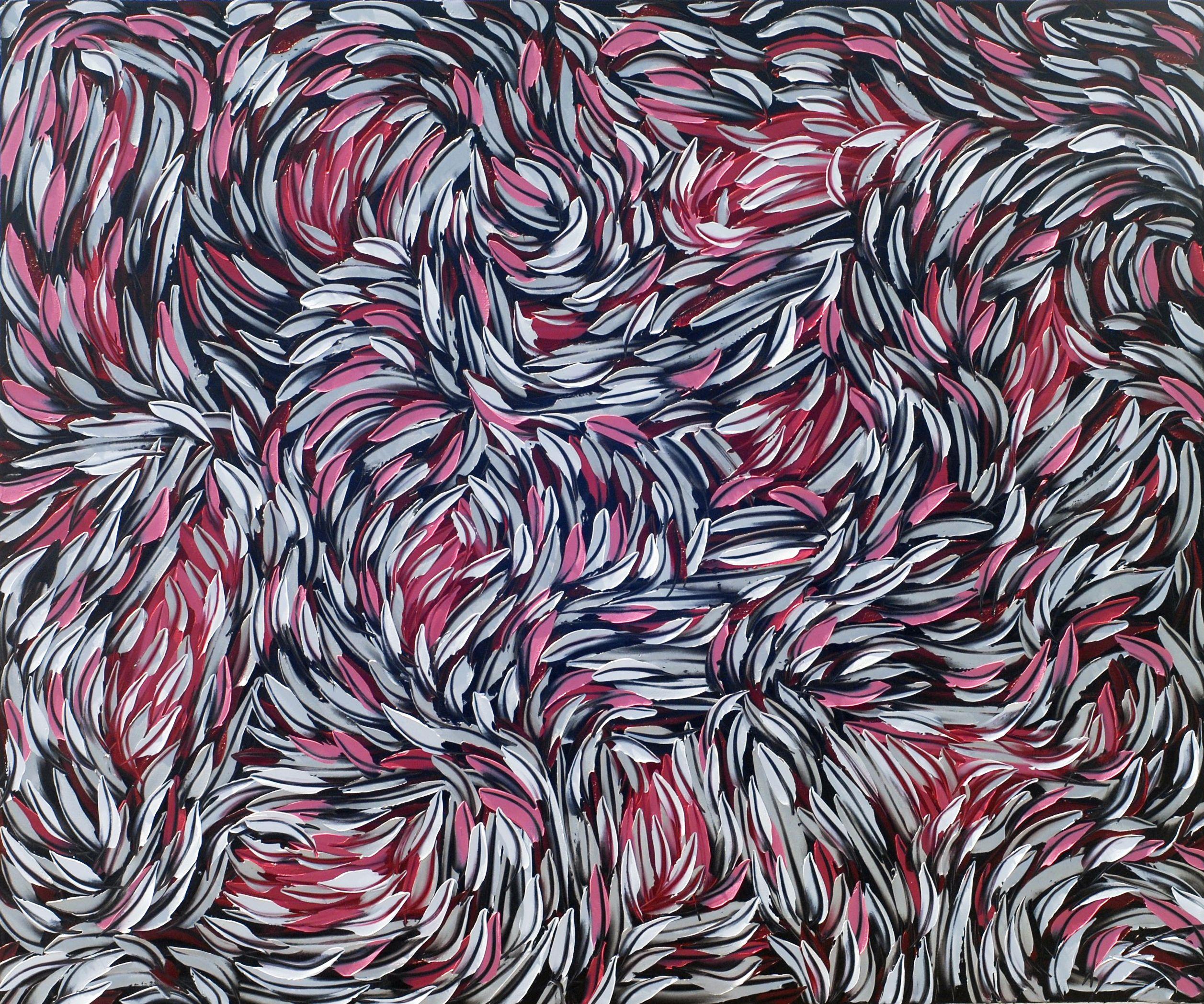 Abstract Painting di Bill Stone - INTERAZIONI 2, Pittura, Olio su tela