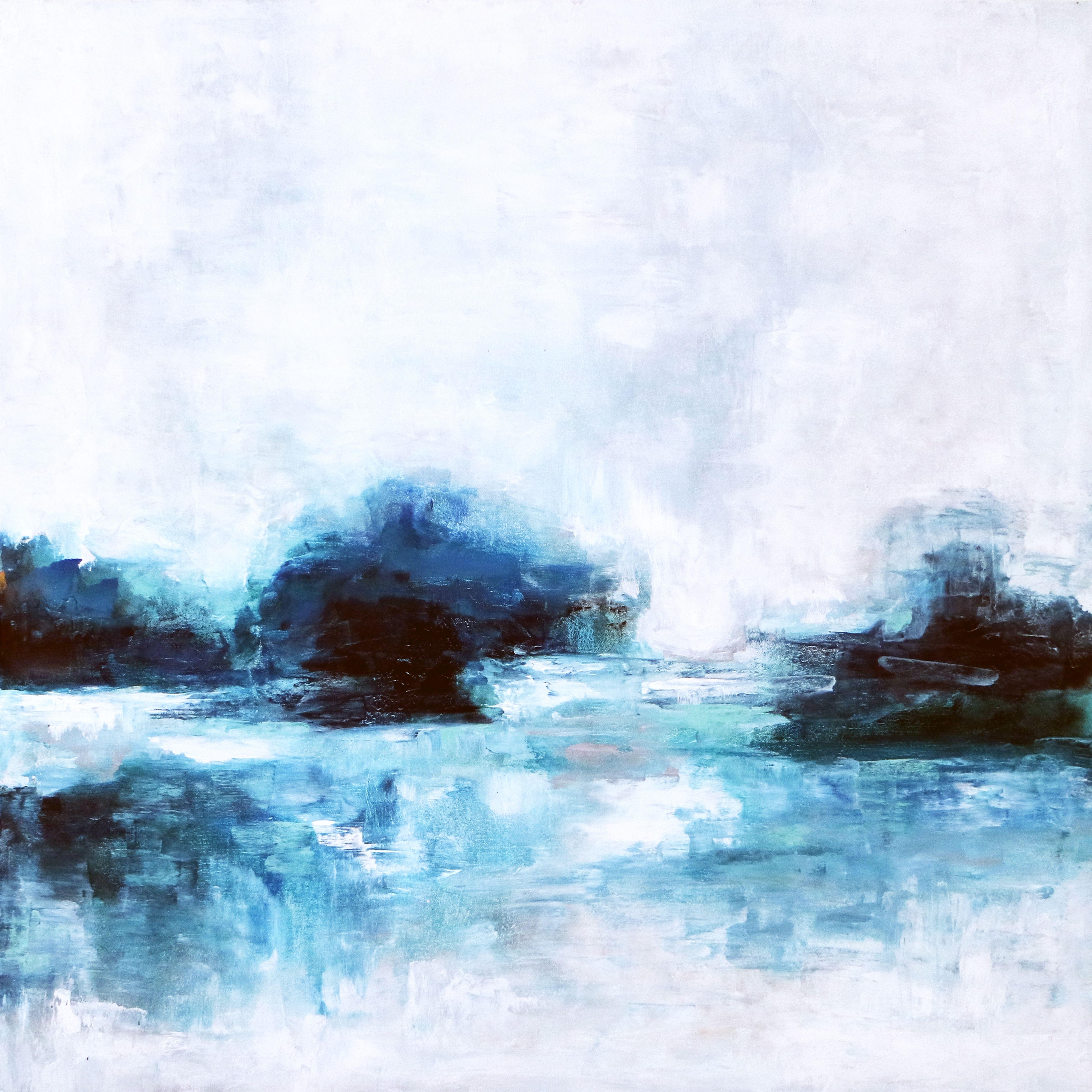 Hyunah Kim Abstract Painting - A Lake, Painting, Acrylic on Canvas