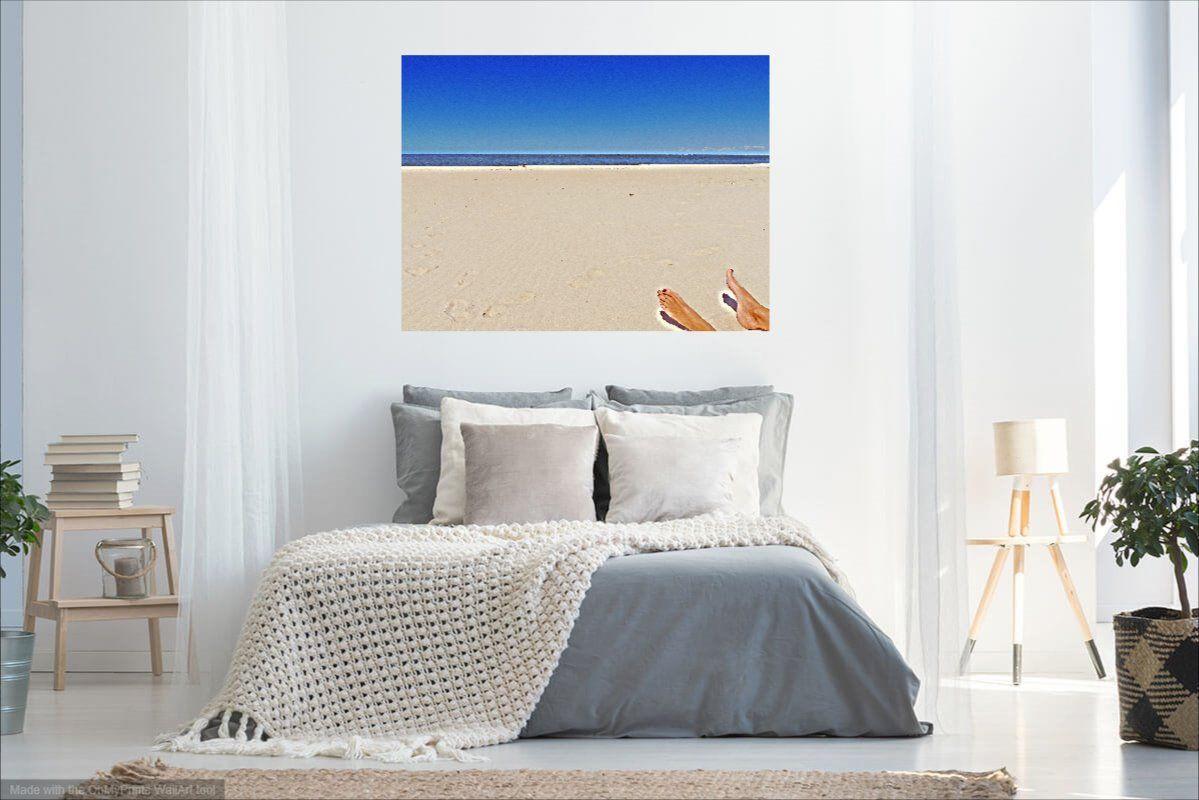 On the Beach, Photograph, C-Type - Gray Color Photograph by Jochen Cerny