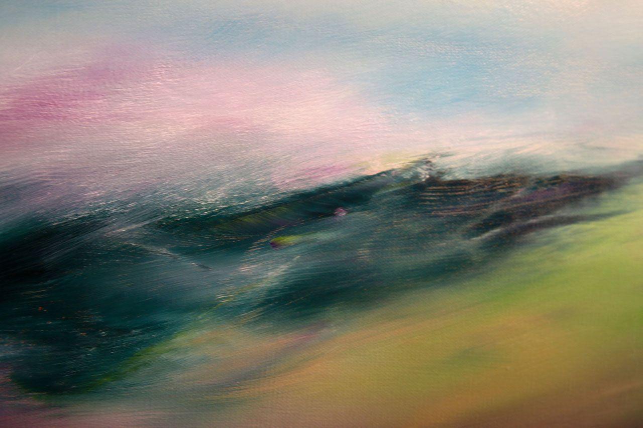 Allí mismo, Pintura, Óleo sobre lienzo - Painting Abstracto de Sheryl Tempchin