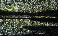 Indigenous 17, Painting, Acrylic on Wood Panel