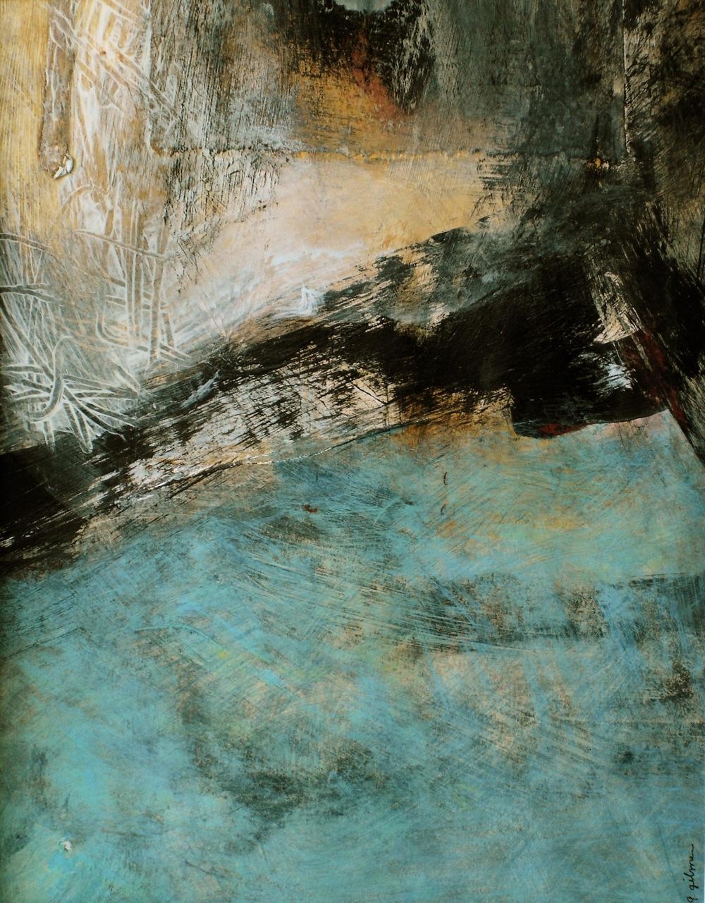 Ancient Rhythms/Modern Spirits No. 1, Mixed Media on Paper - Mixed Media Art by Judy Gilmer