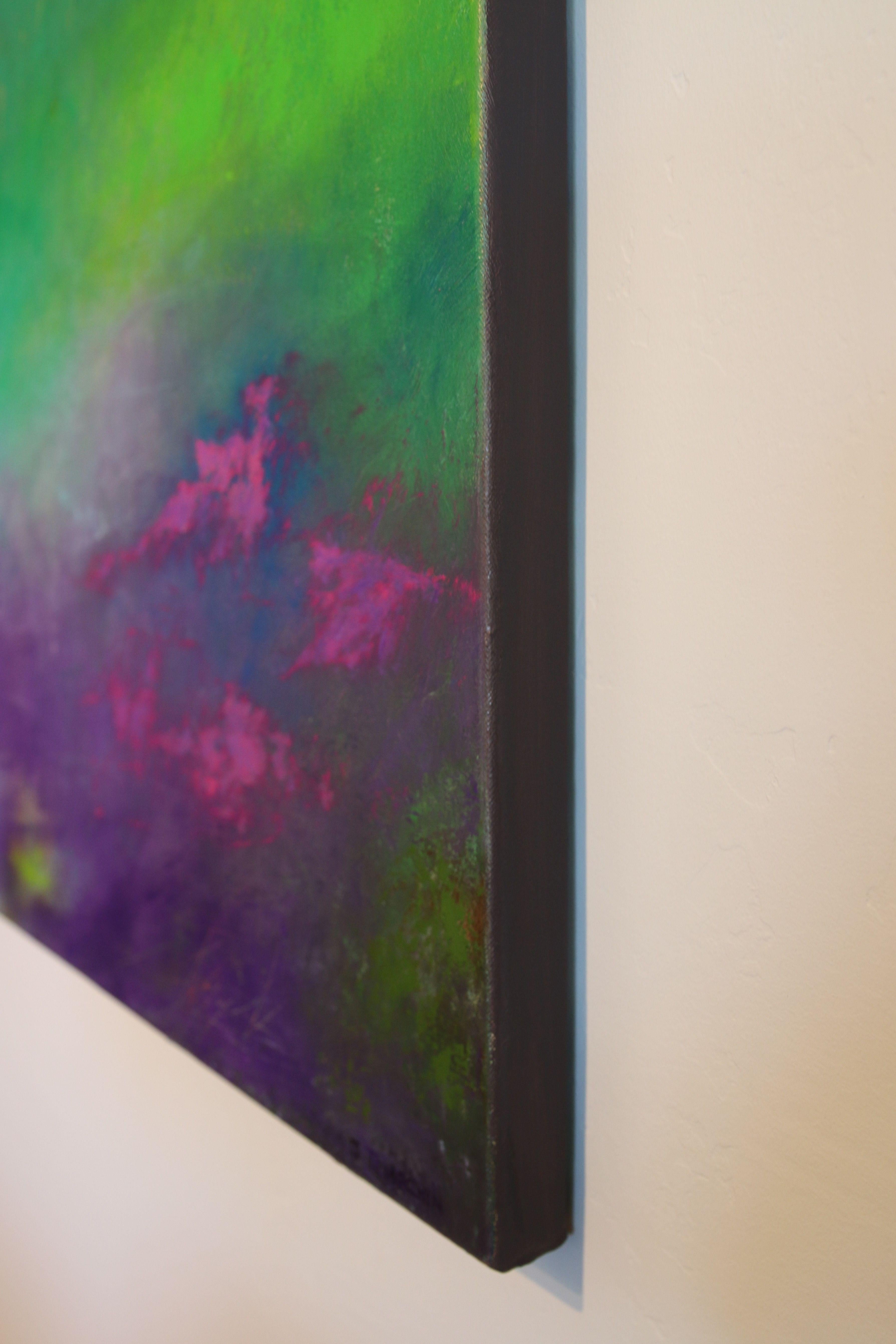 Lasciare il sentiero, Pittura, Olio su tela - Painting Astratto di Sheryl Tempchin