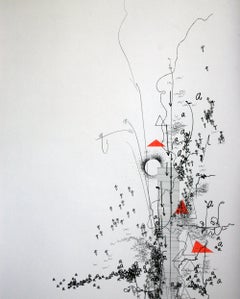 Bajando, Dibujo, Pluma y Tinta sobre Papel