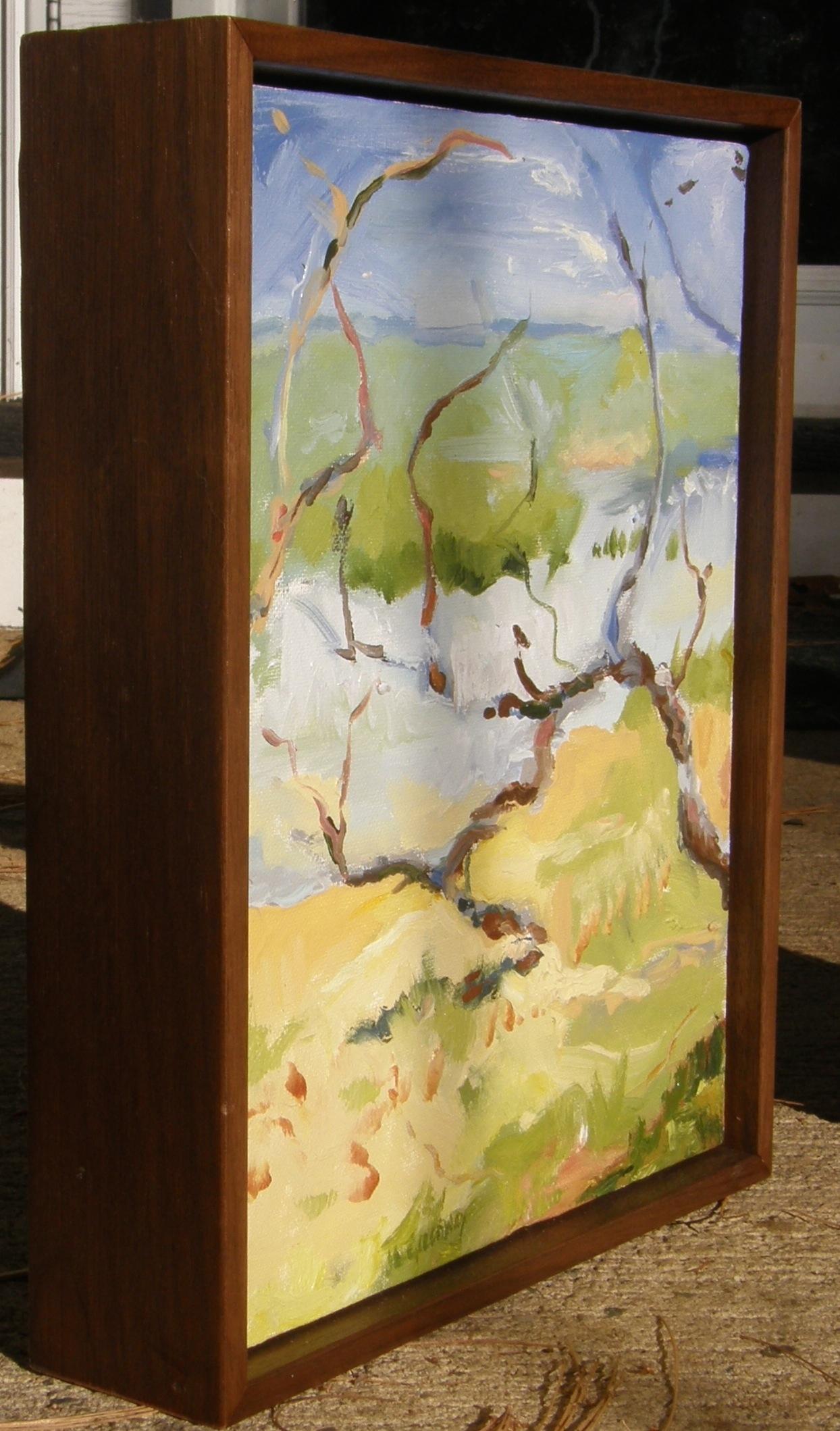 Paysage sans titre (Diptyque), peinture, huile sur toile - Painting de Julia Greenway