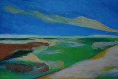 Sommerlandschaft 4, Gemälde, Öl auf Leinwand