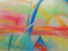 landscape 17, Drawing, Pastels on Paper