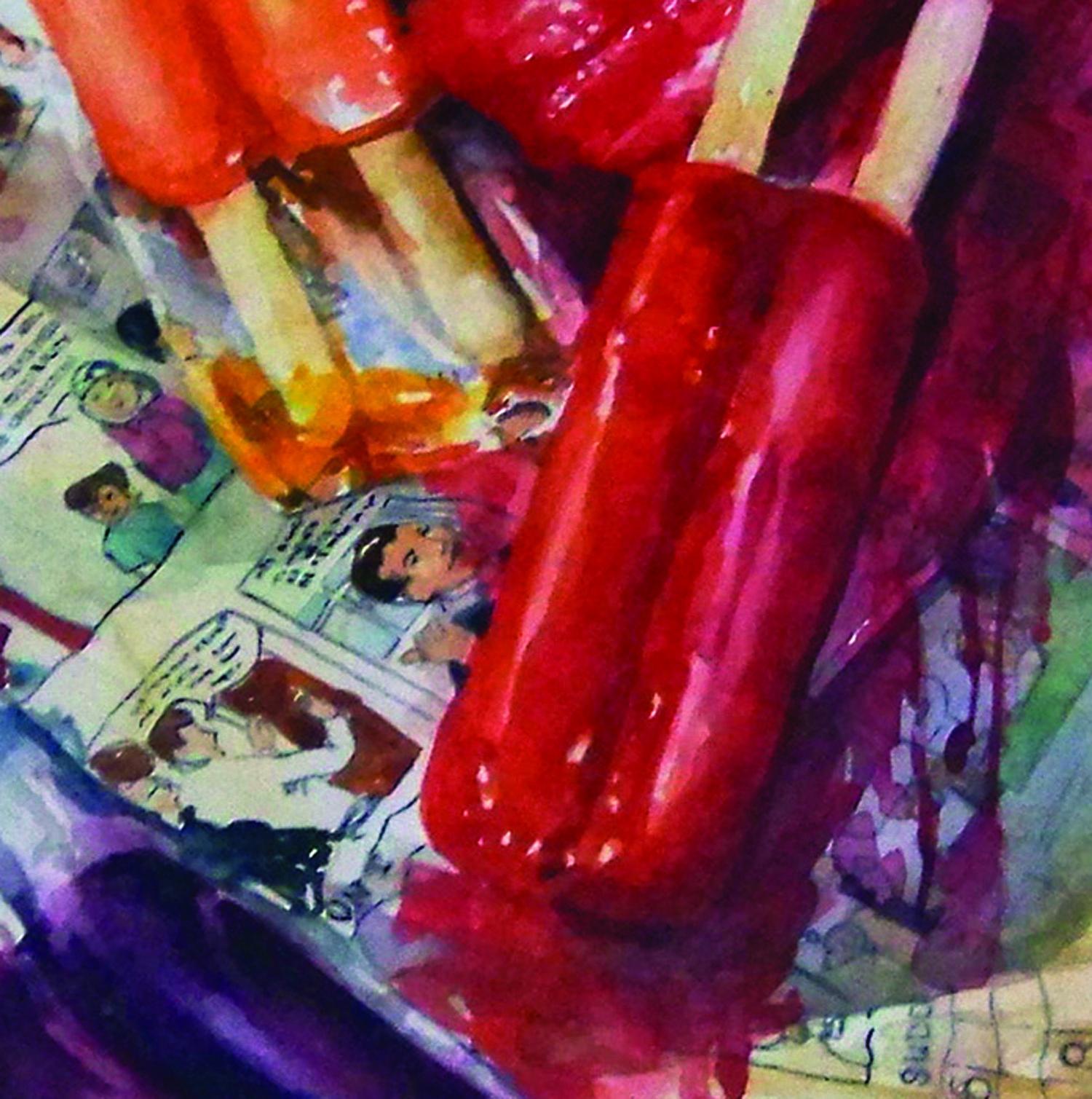 popsicle watercolor painting