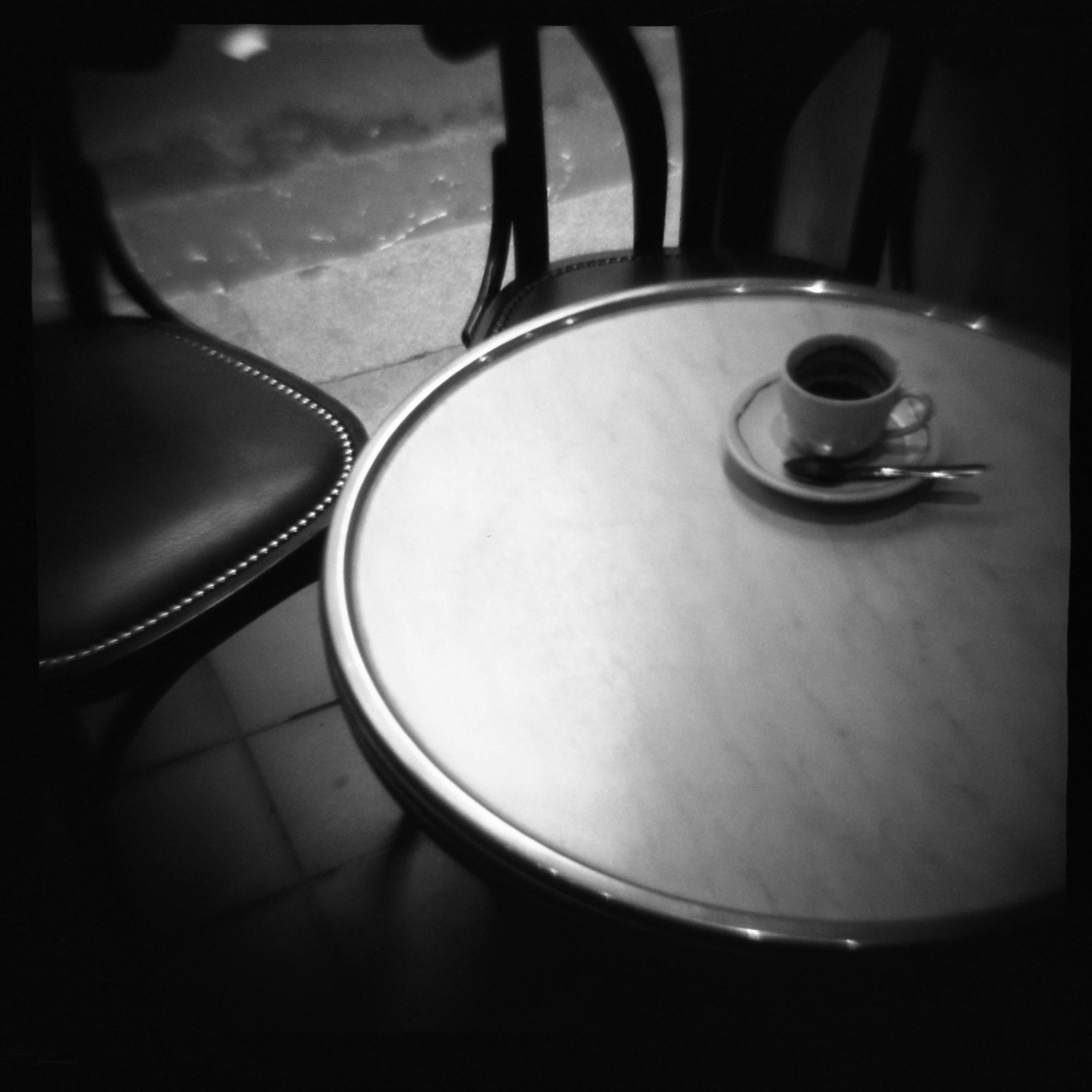 Daniel Grant Black and White Photograph - cafe, Photograph, Archival Ink Jet