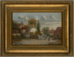 Albert Everard Read (1872-1919) - Signed and Framed Oil, Rustic Village Scene
