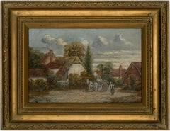 Albert Everard Read (1872-1919) - Signed and Framed Oil, Rustic Village Scene