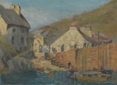 Attrib. Margret Beale RSMA - 20th Century Oil, Cornish Harbour Scene