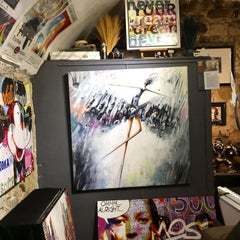 Chic, glamour and graffiti, Painting, Oil on Canvas