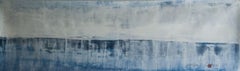 Skyline.I  Viberent blue painting, Painting, Acrylic on Canvas